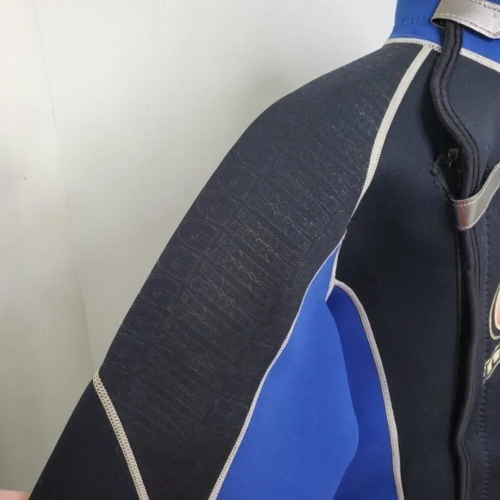 Mobbys H20‎ Body Works Wet Suit Top M G Force Blue